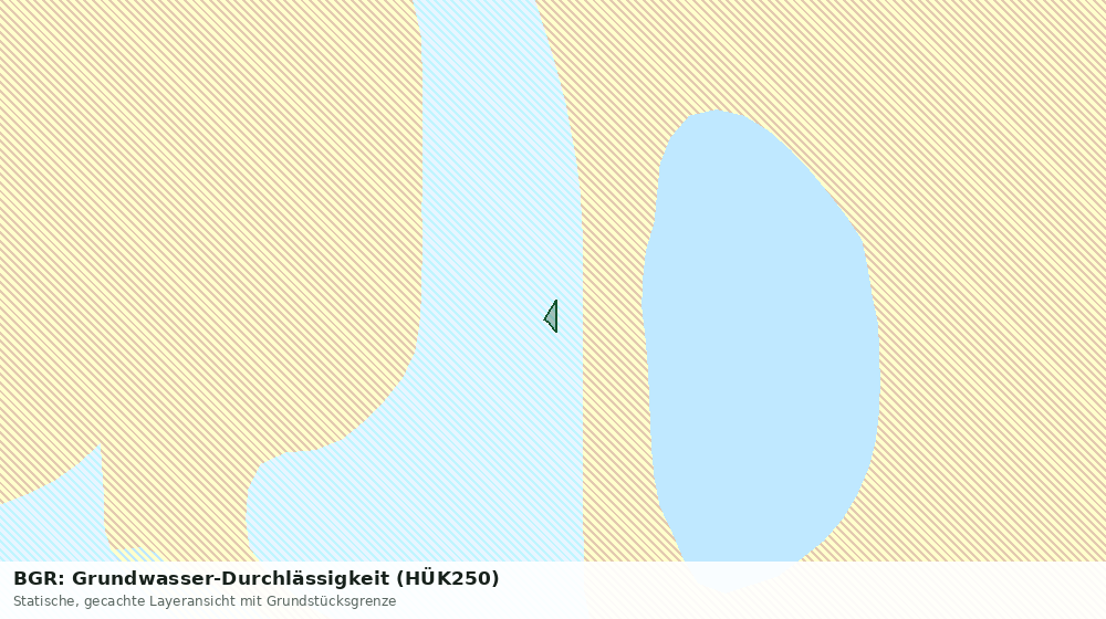 Statische Kartenansicht: BGR: Grundwasser-Durchlässigkeit (HÜK250)