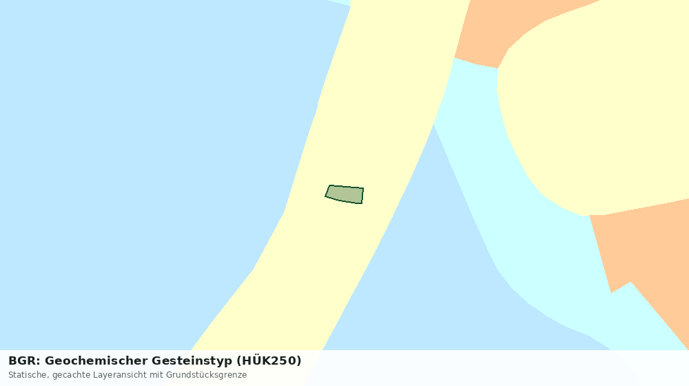 Statische Kartenansicht: BGR: Geochemischer Gesteinstyp (HÜK250)