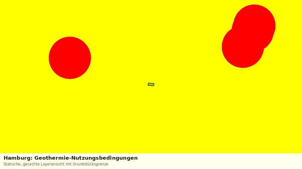 Statische Kartenansicht: Hamburg: Geothermie-Nutzungsbedingungen