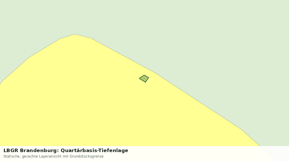 Statische Kartenansicht: LBGR Brandenburg: Quartärbasis-Tiefenlage
