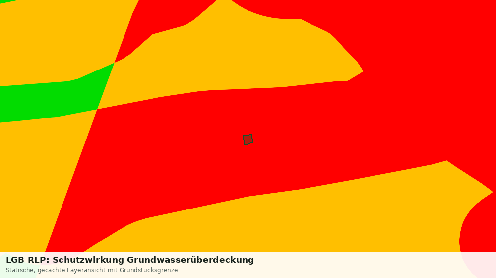 Statische Kartenansicht: LGB RLP: Schutzwirkung Grundwasserüberdeckung