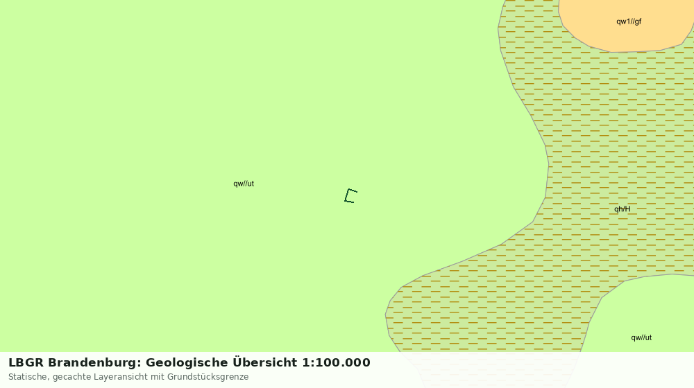 Statische Kartenansicht: LBGR Brandenburg: Geologische Übersicht 1:100.000