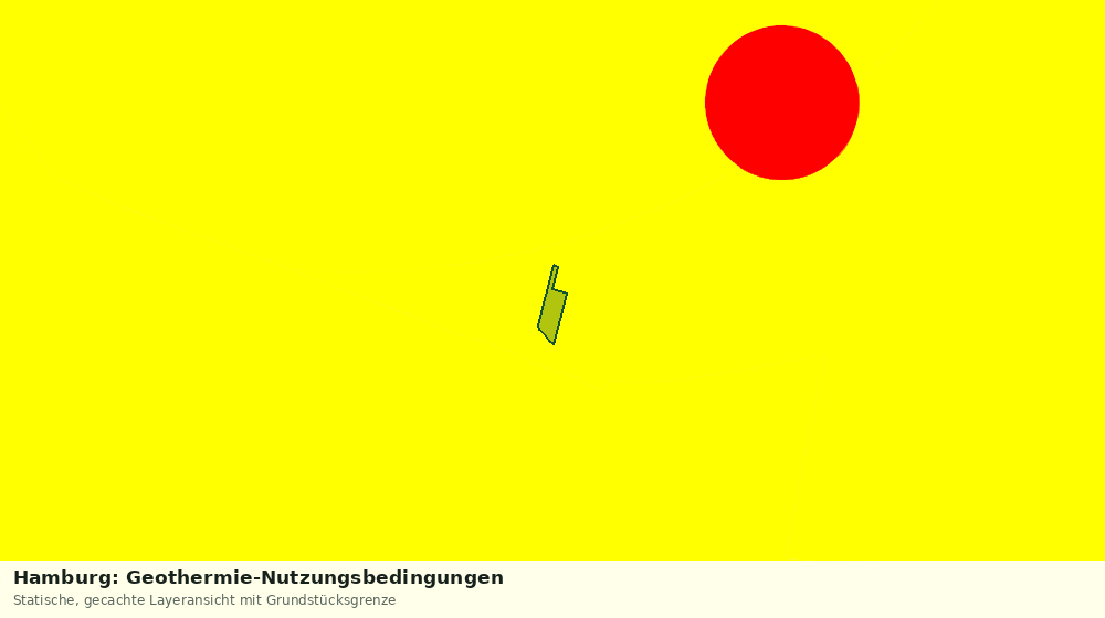 Statische Kartenansicht: Hamburg: Geothermie-Nutzungsbedingungen