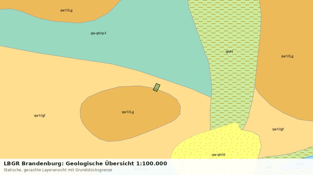 Statische Kartenansicht: LBGR Brandenburg: Geologische Übersicht 1:100.000