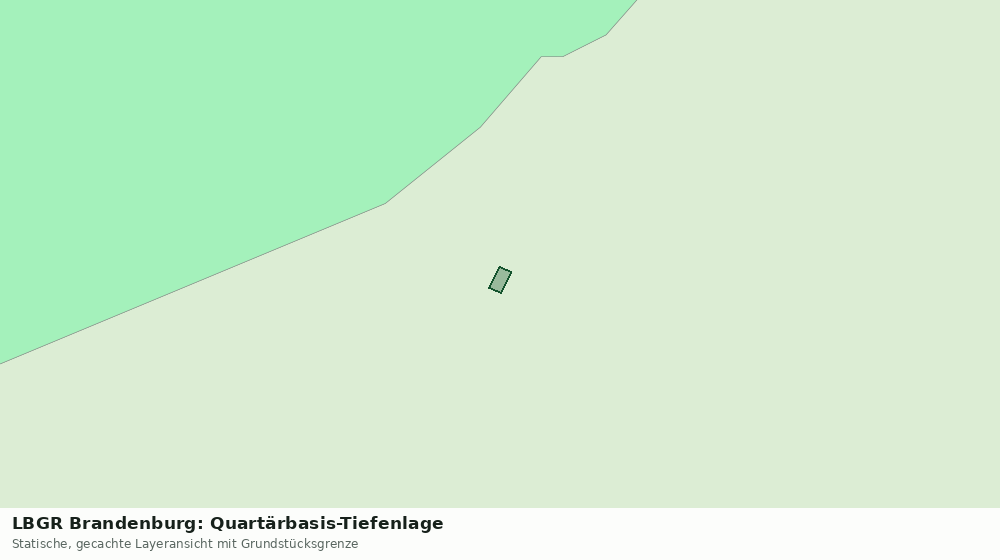 Statische Kartenansicht: LBGR Brandenburg: Quartärbasis-Tiefenlage