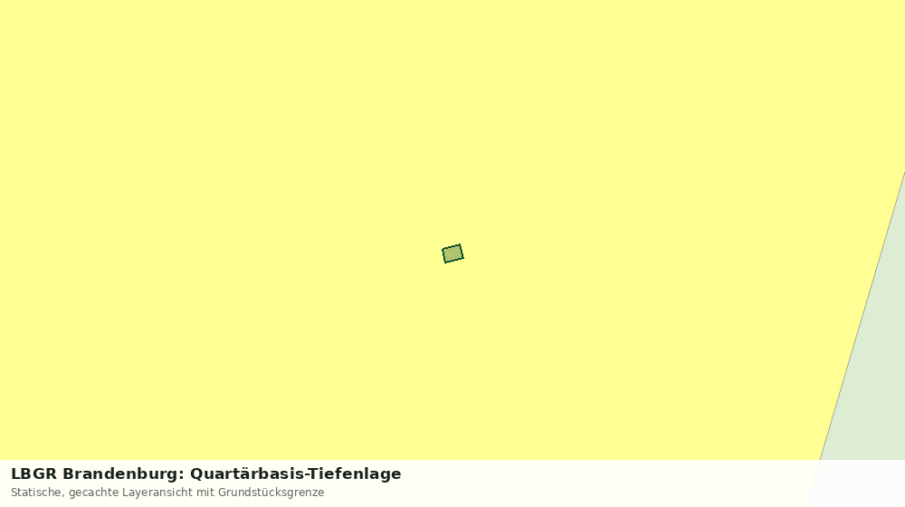 Statische Kartenansicht: LBGR Brandenburg: Quartärbasis-Tiefenlage