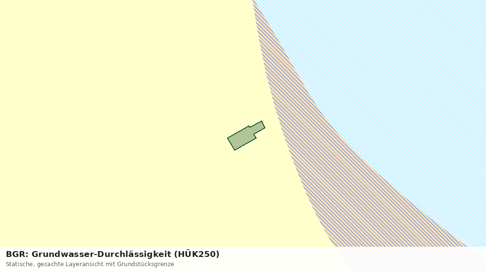 Statische Kartenansicht: BGR: Grundwasser-Durchlässigkeit (HÜK250)