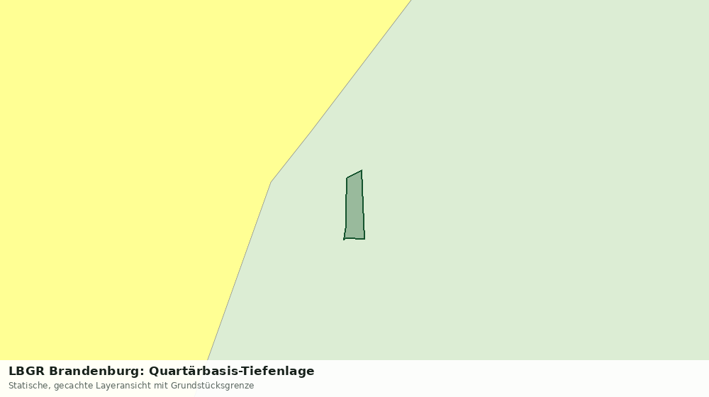 Statische Kartenansicht: LBGR Brandenburg: Quartärbasis-Tiefenlage