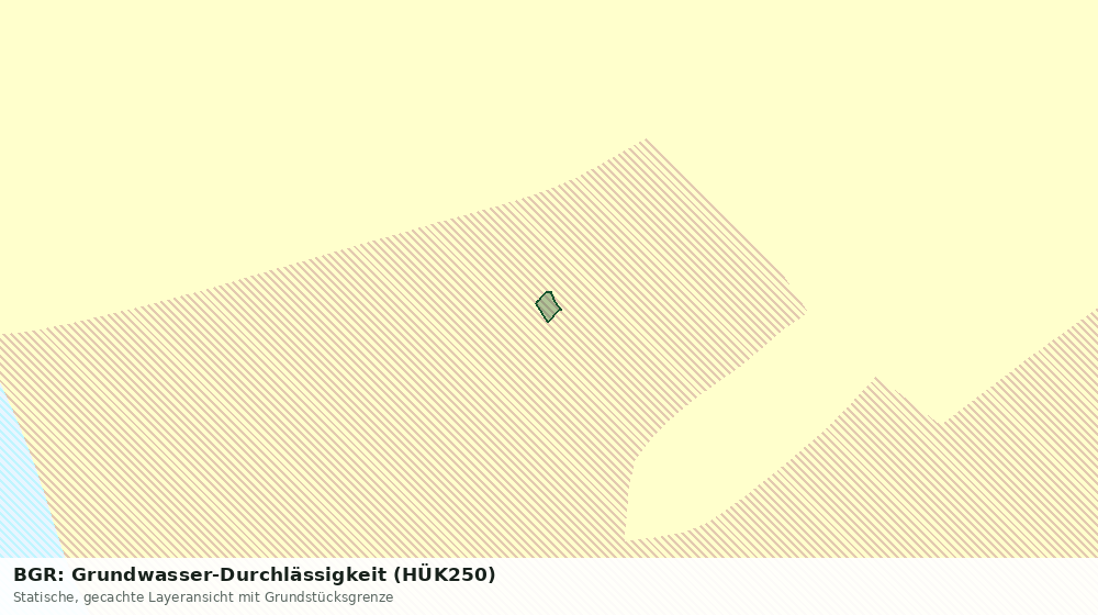 Statische Kartenansicht: BGR: Grundwasser-Durchlässigkeit (HÜK250)