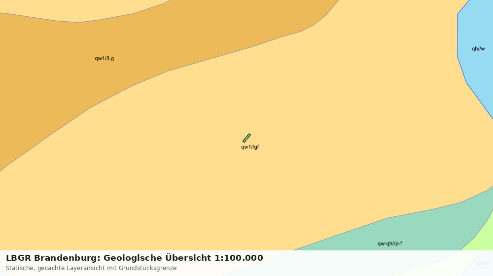 Statische Kartenansicht: LBGR Brandenburg: Geologische Übersicht 1:100.000