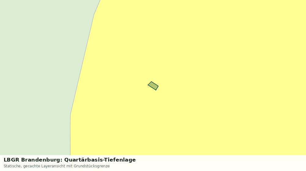Statische Kartenansicht: LBGR Brandenburg: Quartärbasis-Tiefenlage