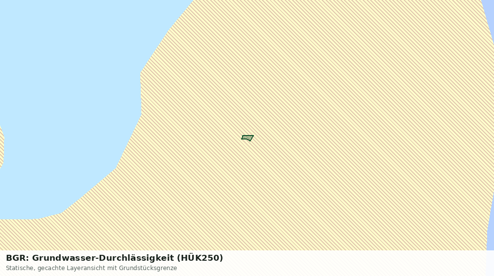 Statische Kartenansicht: BGR: Grundwasser-Durchlässigkeit (HÜK250)