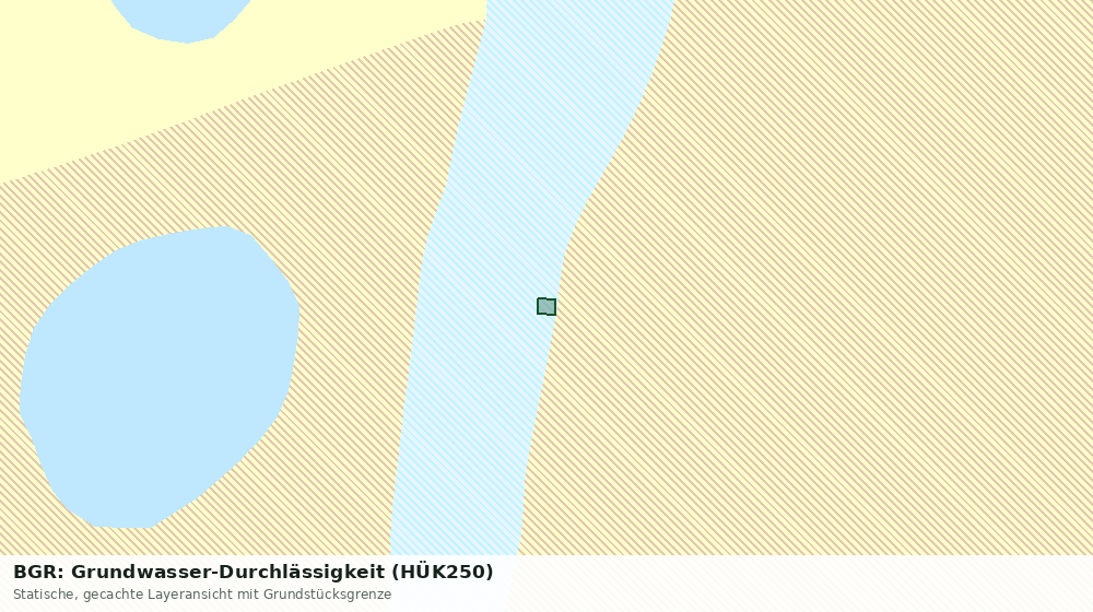 Statische Kartenansicht: BGR: Grundwasser-Durchlässigkeit (HÜK250)