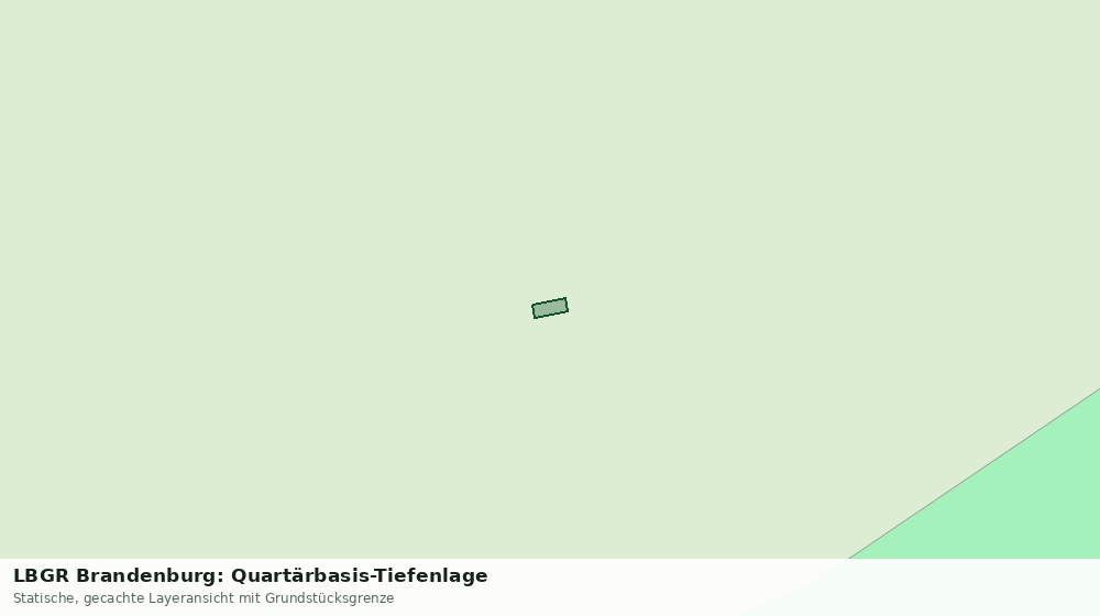 Statische Kartenansicht: LBGR Brandenburg: Quartärbasis-Tiefenlage