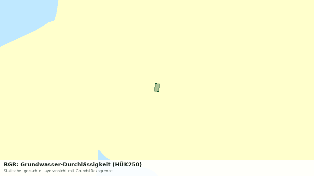 Statische Kartenansicht: BGR: Grundwasser-Durchlässigkeit (HÜK250)