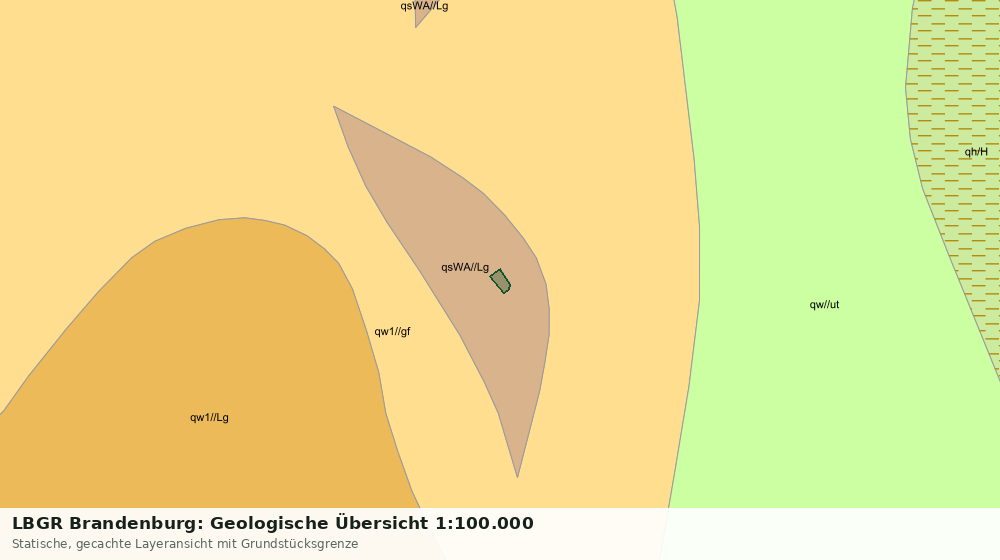 Statische Kartenansicht: LBGR Brandenburg: Geologische Übersicht 1:100.000