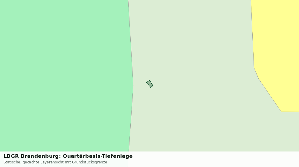 Statische Kartenansicht: LBGR Brandenburg: Quartärbasis-Tiefenlage