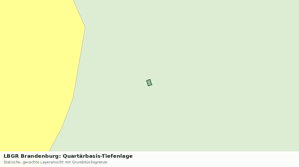 Statische Kartenansicht: LBGR Brandenburg: Quartärbasis-Tiefenlage