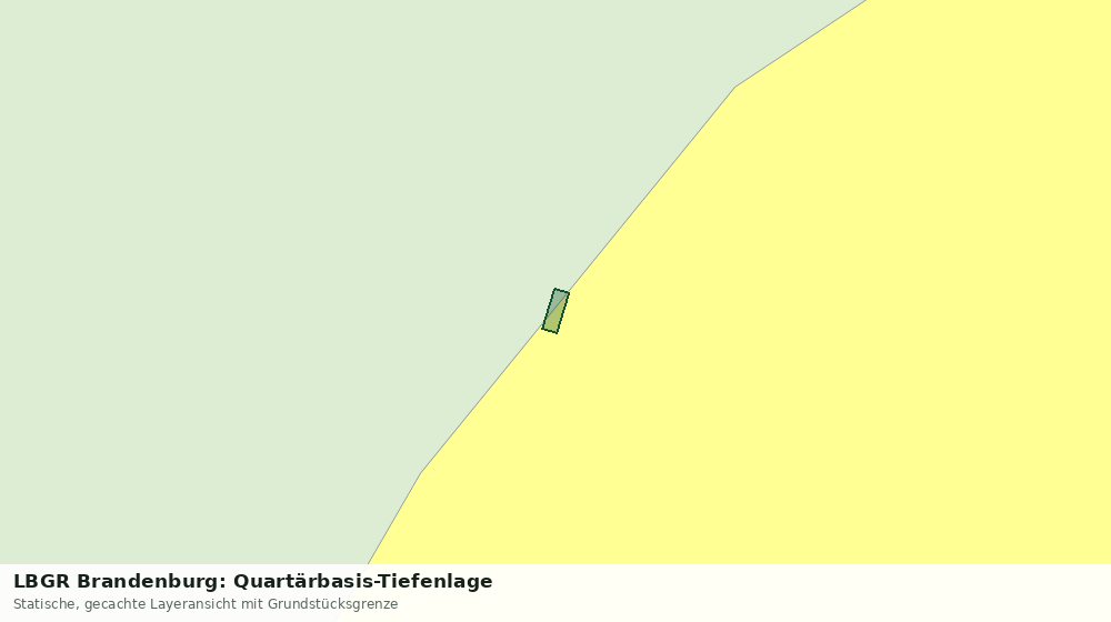 Statische Kartenansicht: LBGR Brandenburg: Quartärbasis-Tiefenlage