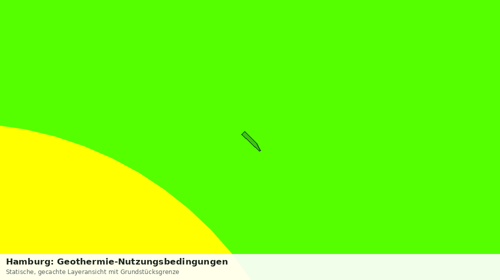 Statische Kartenansicht: Hamburg: Geothermie-Nutzungsbedingungen