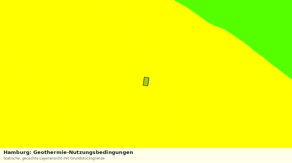 Statische Kartenansicht: Hamburg: Geothermie-Nutzungsbedingungen
