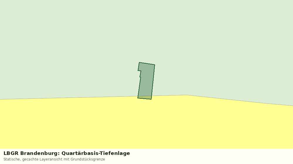 Statische Kartenansicht: LBGR Brandenburg: Quartärbasis-Tiefenlage