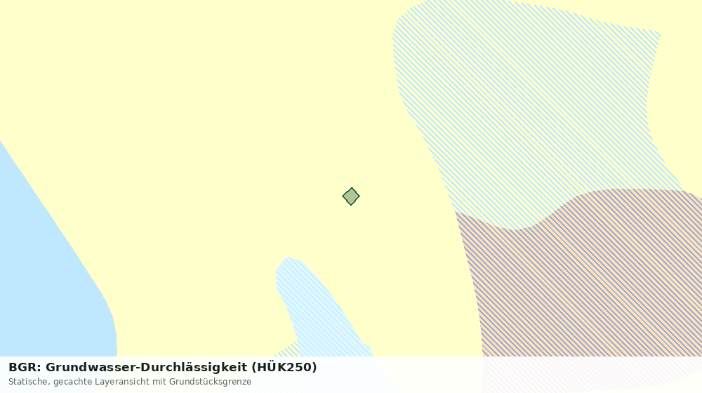 Statische Kartenansicht: BGR: Grundwasser-Durchlässigkeit (HÜK250)