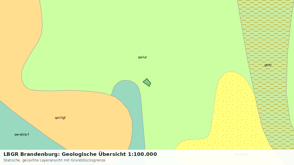 Statische Kartenansicht: LBGR Brandenburg: Geologische Übersicht 1:100.000