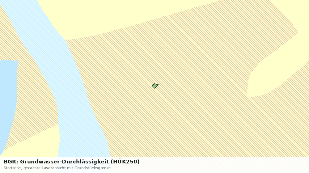 Statische Kartenansicht: BGR: Grundwasser-Durchlässigkeit (HÜK250)