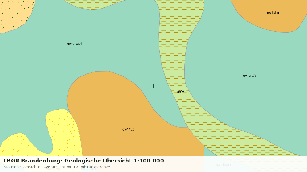 Statische Kartenansicht: LBGR Brandenburg: Geologische Übersicht 1:100.000