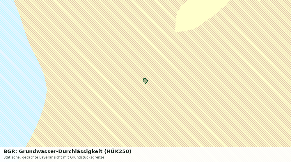 Statische Kartenansicht: BGR: Grundwasser-Durchlässigkeit (HÜK250)