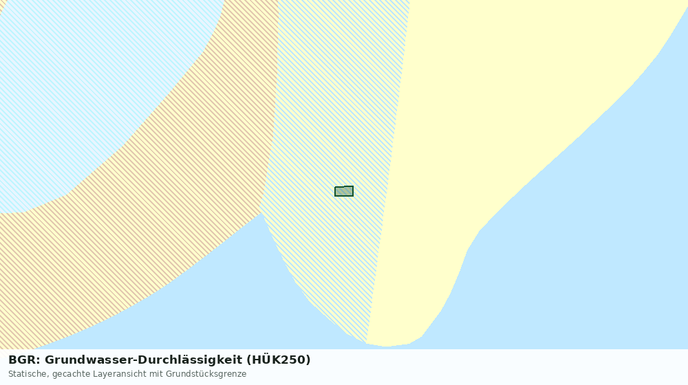 Statische Kartenansicht: BGR: Grundwasser-Durchlässigkeit (HÜK250)