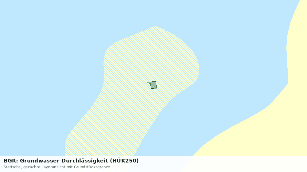 Statische Kartenansicht: BGR: Grundwasser-Durchlässigkeit (HÜK250)