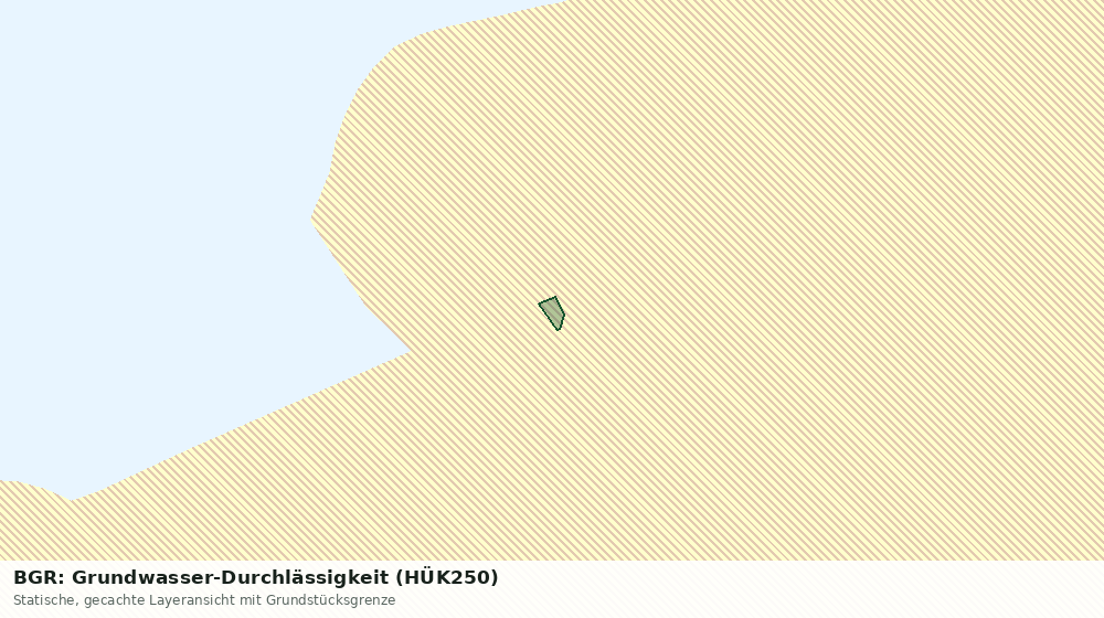 Statische Kartenansicht: BGR: Grundwasser-Durchlässigkeit (HÜK250)