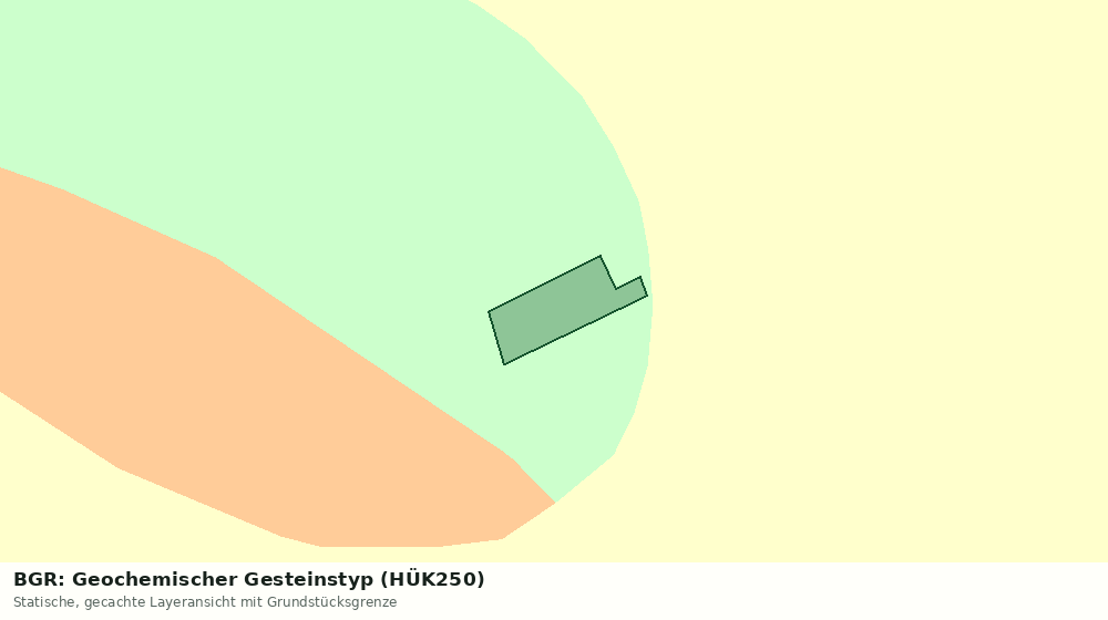 Statische Kartenansicht: BGR: Geochemischer Gesteinstyp (HÜK250)