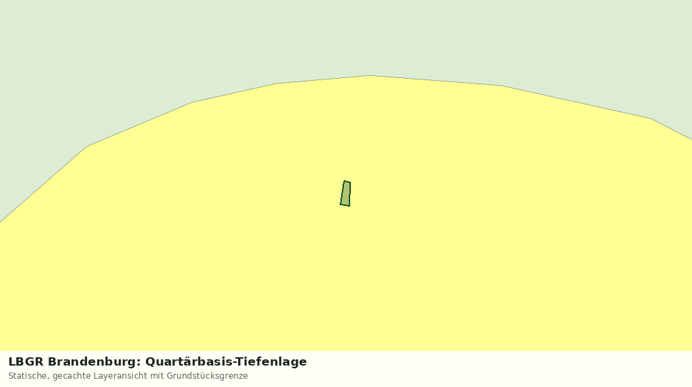 Statische Kartenansicht: LBGR Brandenburg: Quartärbasis-Tiefenlage