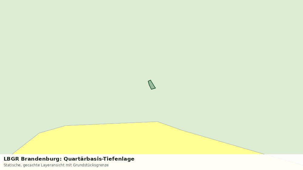 Statische Kartenansicht: LBGR Brandenburg: Quartärbasis-Tiefenlage