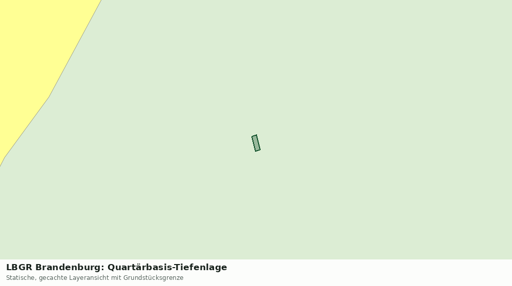 Statische Kartenansicht: LBGR Brandenburg: Quartärbasis-Tiefenlage
