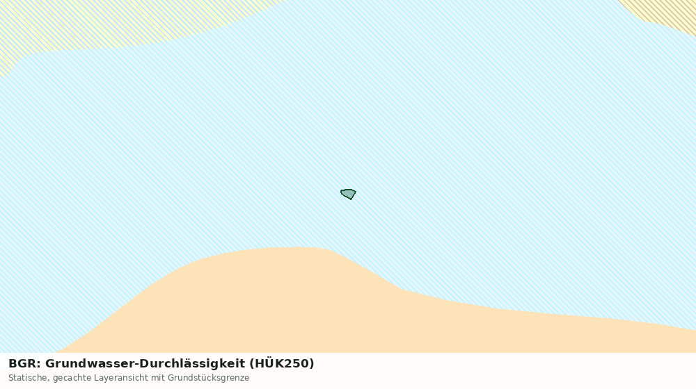 Statische Kartenansicht: BGR: Grundwasser-Durchlässigkeit (HÜK250)