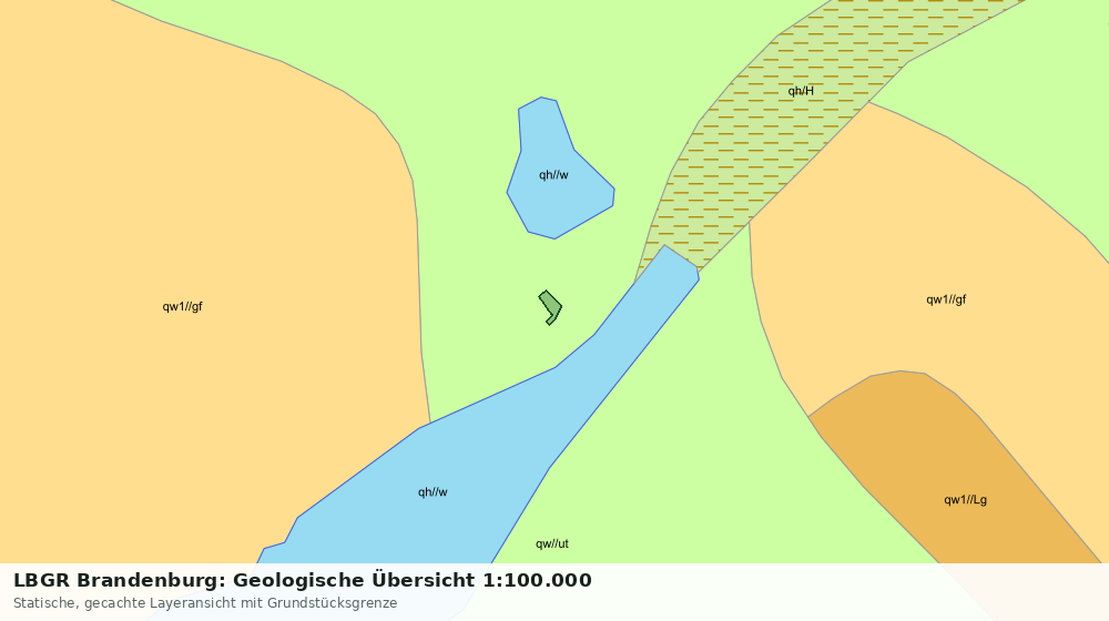 Statische Kartenansicht: LBGR Brandenburg: Geologische Übersicht 1:100.000