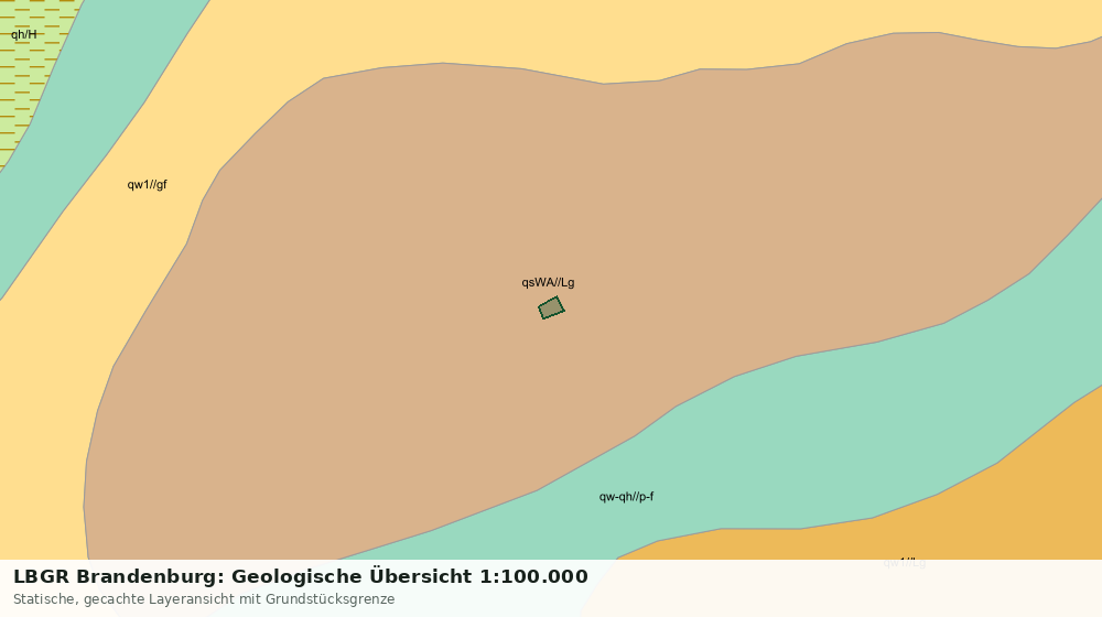 Statische Kartenansicht: LBGR Brandenburg: Geologische Übersicht 1:100.000