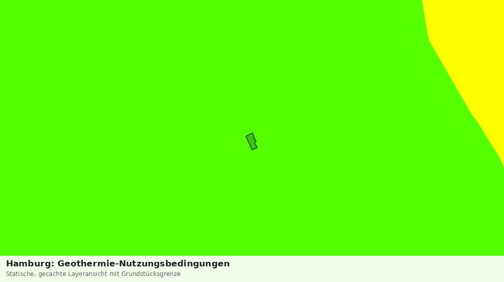 Statische Kartenansicht: Hamburg: Geothermie-Nutzungsbedingungen