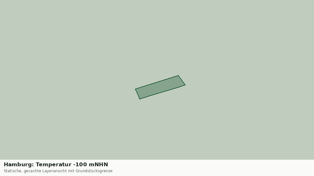 Statische Kartenansicht: Hamburg: Temperatur -100 mNHN