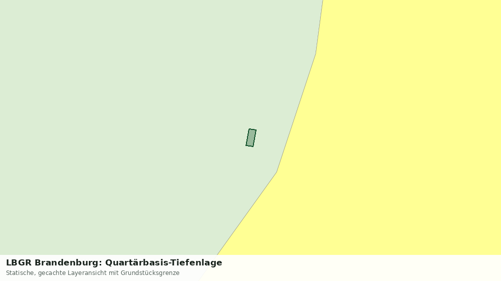 Statische Kartenansicht: LBGR Brandenburg: Quartärbasis-Tiefenlage