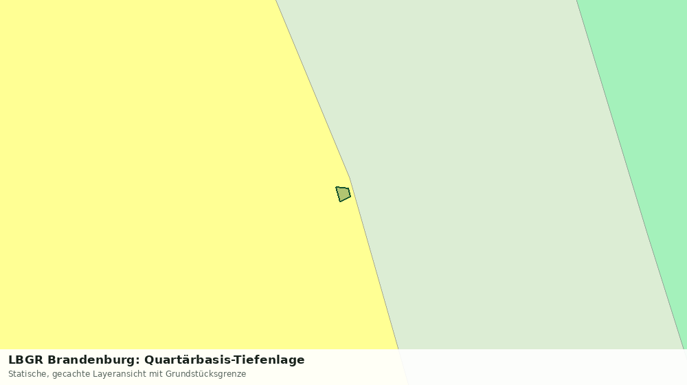 Statische Kartenansicht: LBGR Brandenburg: Quartärbasis-Tiefenlage