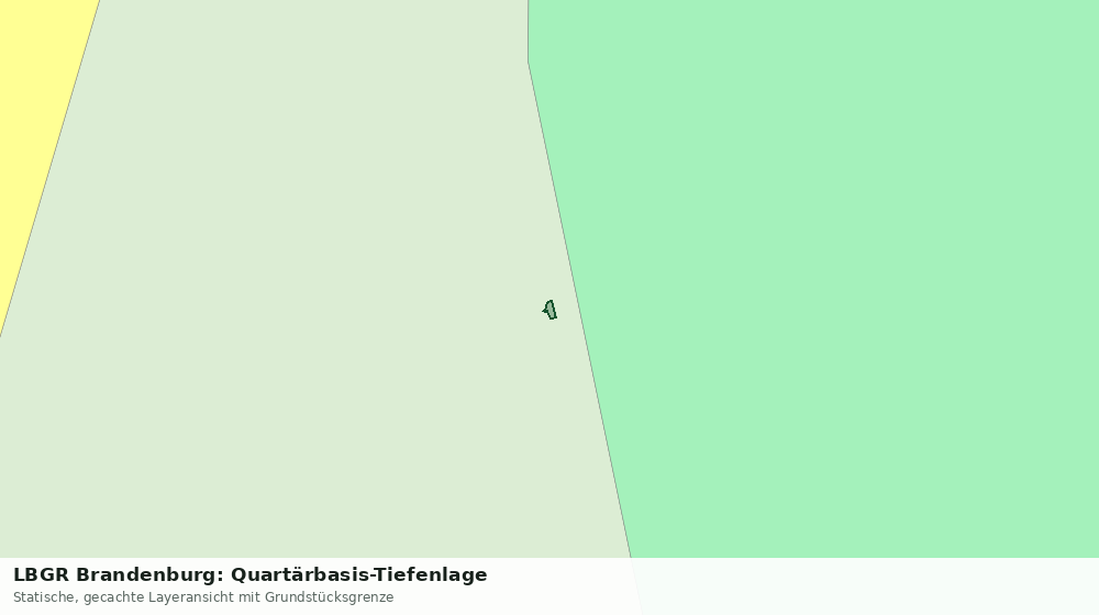Statische Kartenansicht: LBGR Brandenburg: Quartärbasis-Tiefenlage