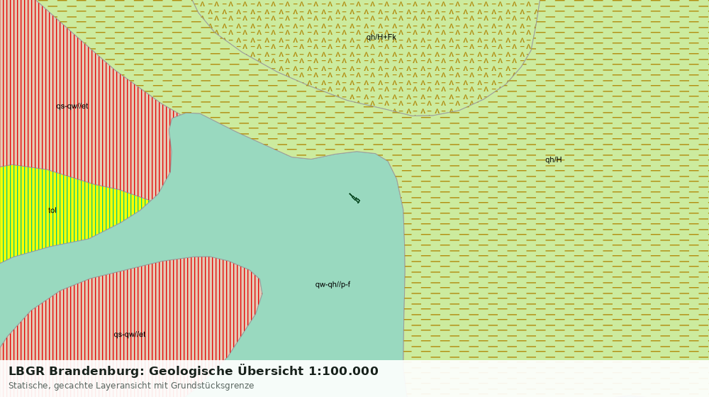 Statische Kartenansicht: LBGR Brandenburg: Geologische Übersicht 1:100.000