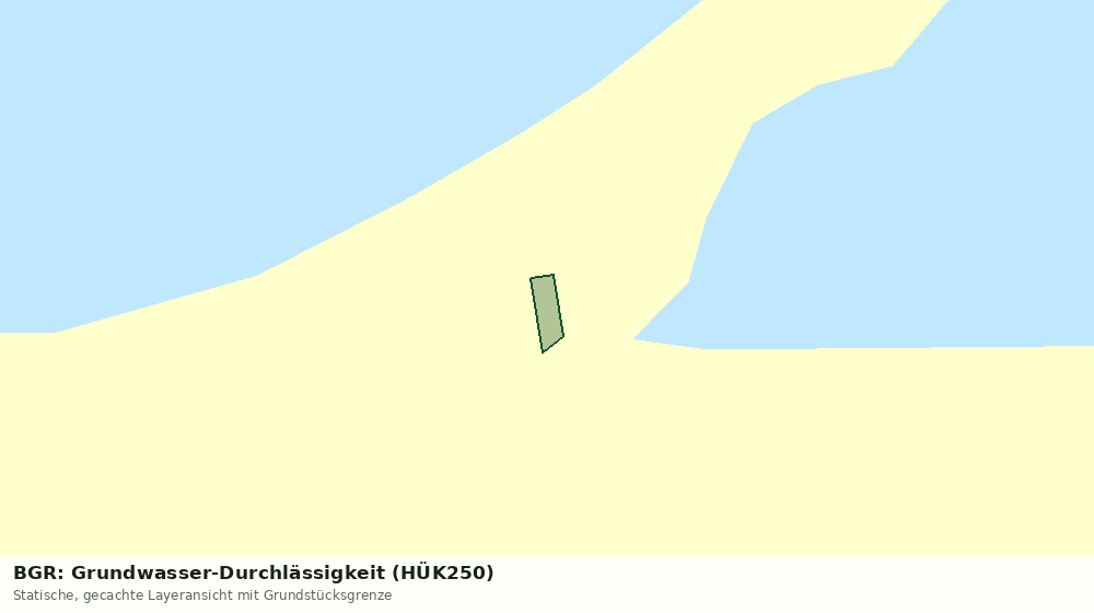 Statische Kartenansicht: BGR: Grundwasser-Durchlässigkeit (HÜK250)