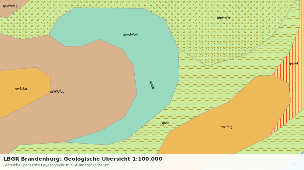 Statische Kartenansicht: LBGR Brandenburg: Geologische Übersicht 1:100.000