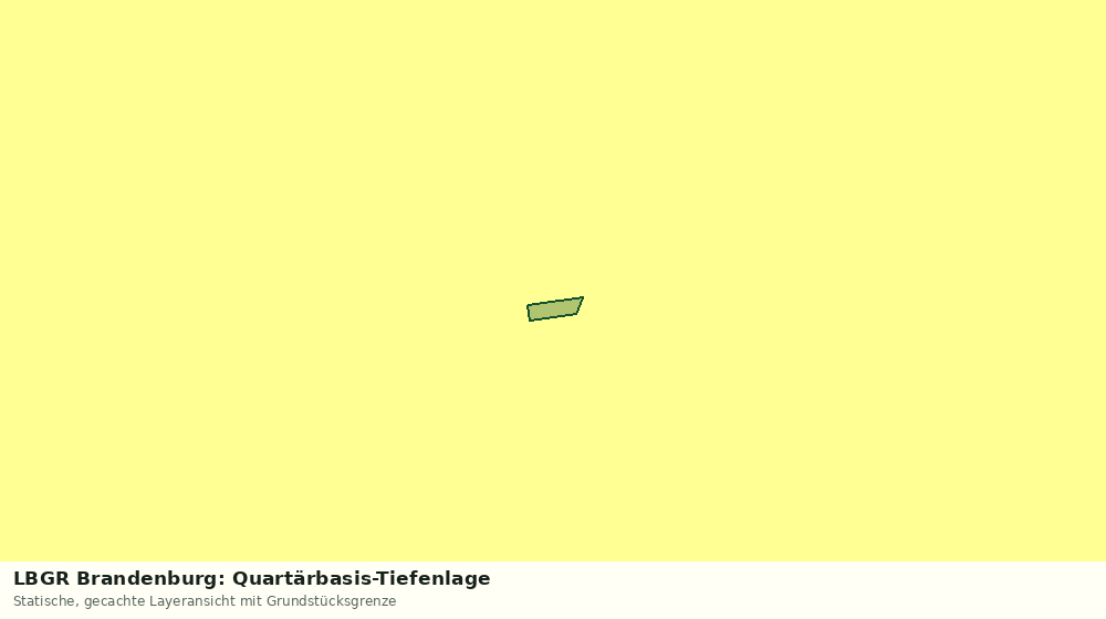 Statische Kartenansicht: LBGR Brandenburg: Quartärbasis-Tiefenlage